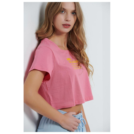 Bodytalk Γυναικεία κοντομάνικη μπλούζα Cropped